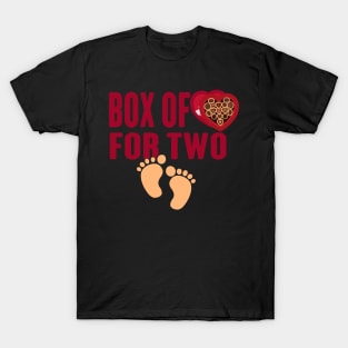 Funny couple design box of chocolate for two T-Shirt